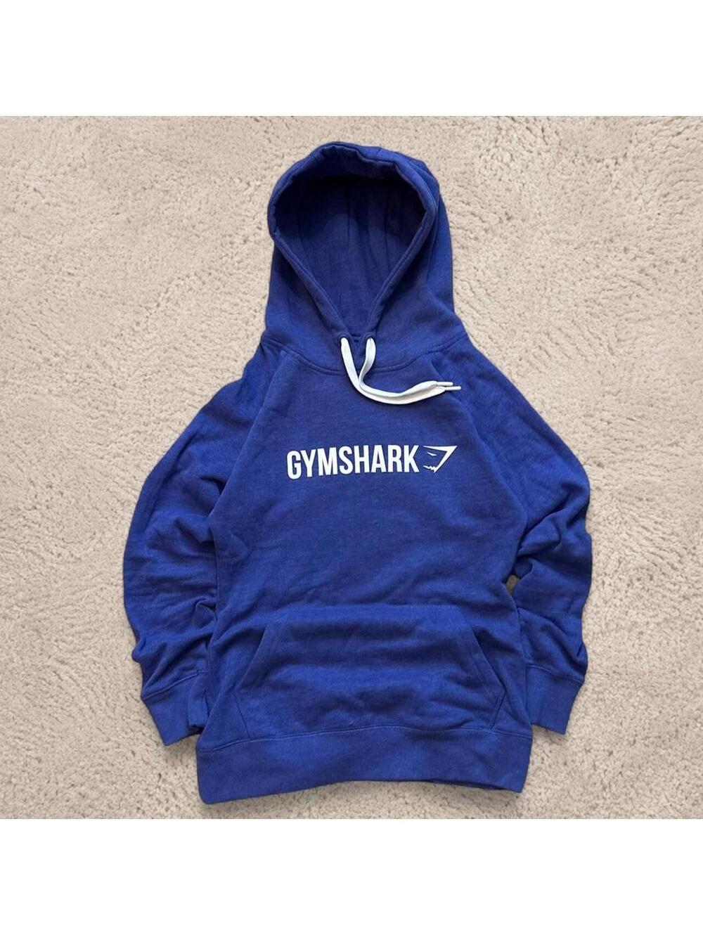 Womens Blue Gymshark Workout Hoodie Size M